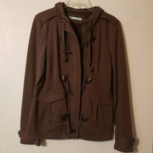 Brown hooded sweater